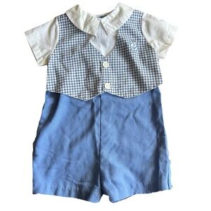VINTAGE ALEXIS Baby Boy 12 Months, formal Toddler outfit, 1 Piece